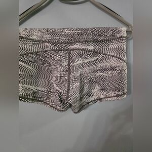 Lululemon Black and White Patterned Shorts